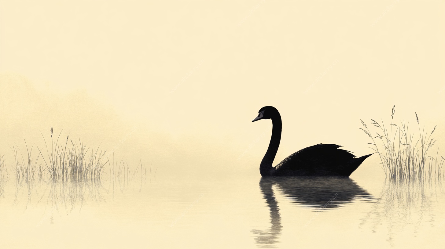 雾中独游黑天鹅