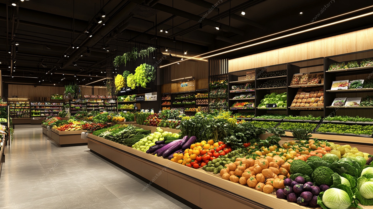 超市果蔬区 新鲜又丰富