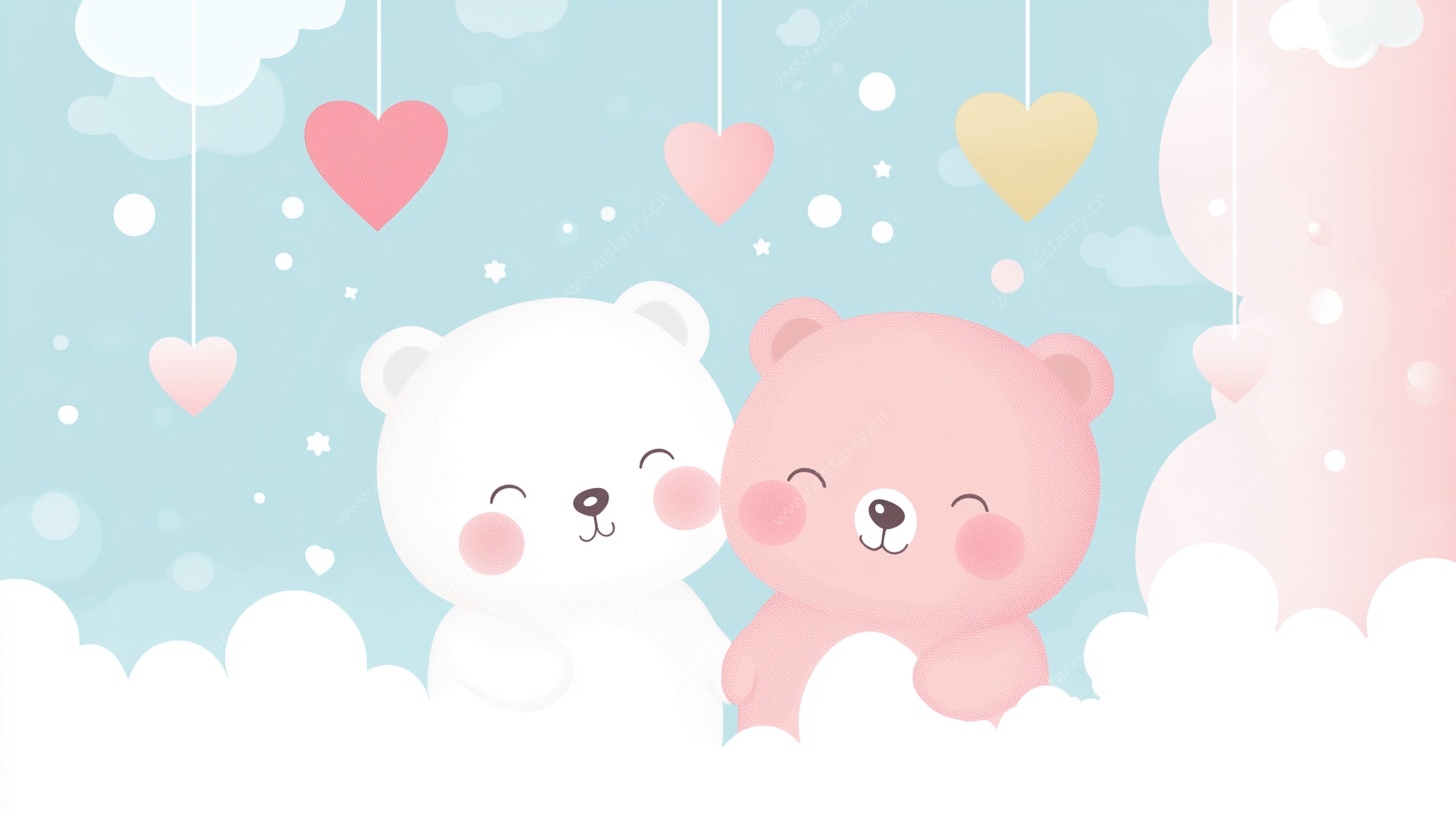 甜蜜小熊的浪漫云端时刻