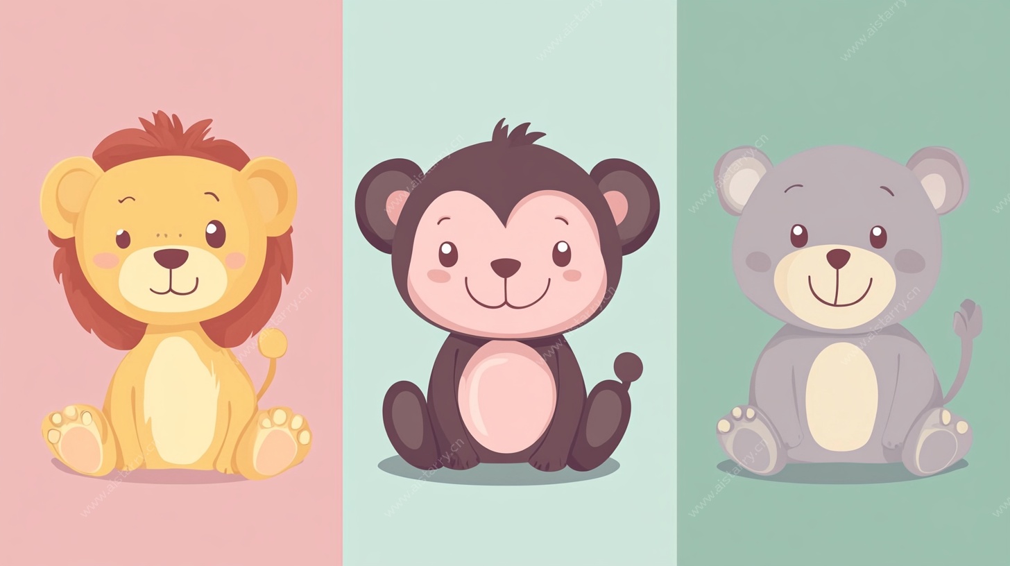 可爱动物三剑客