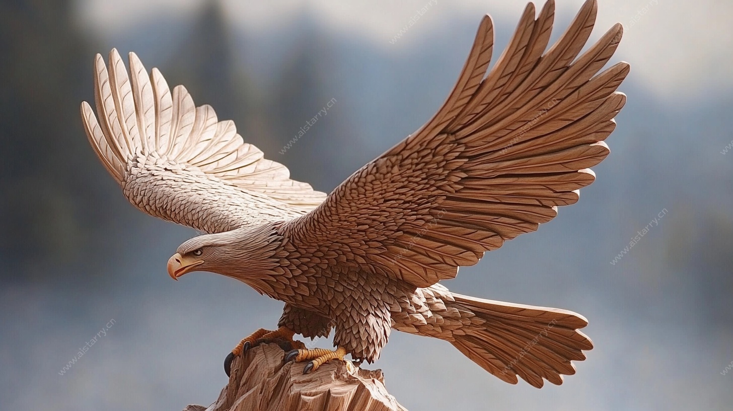 展翅雄鹰雕塑