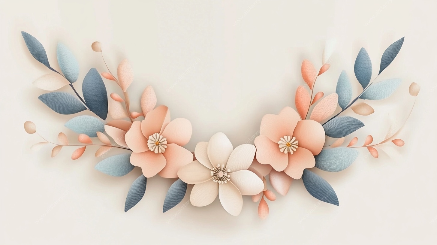 立体花卉装饰图案