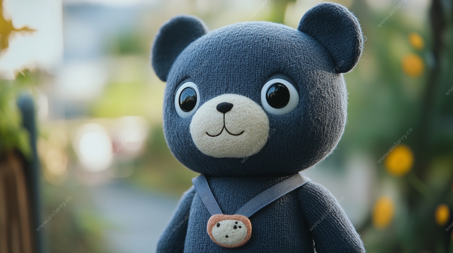 可爱蓝熊玩偶