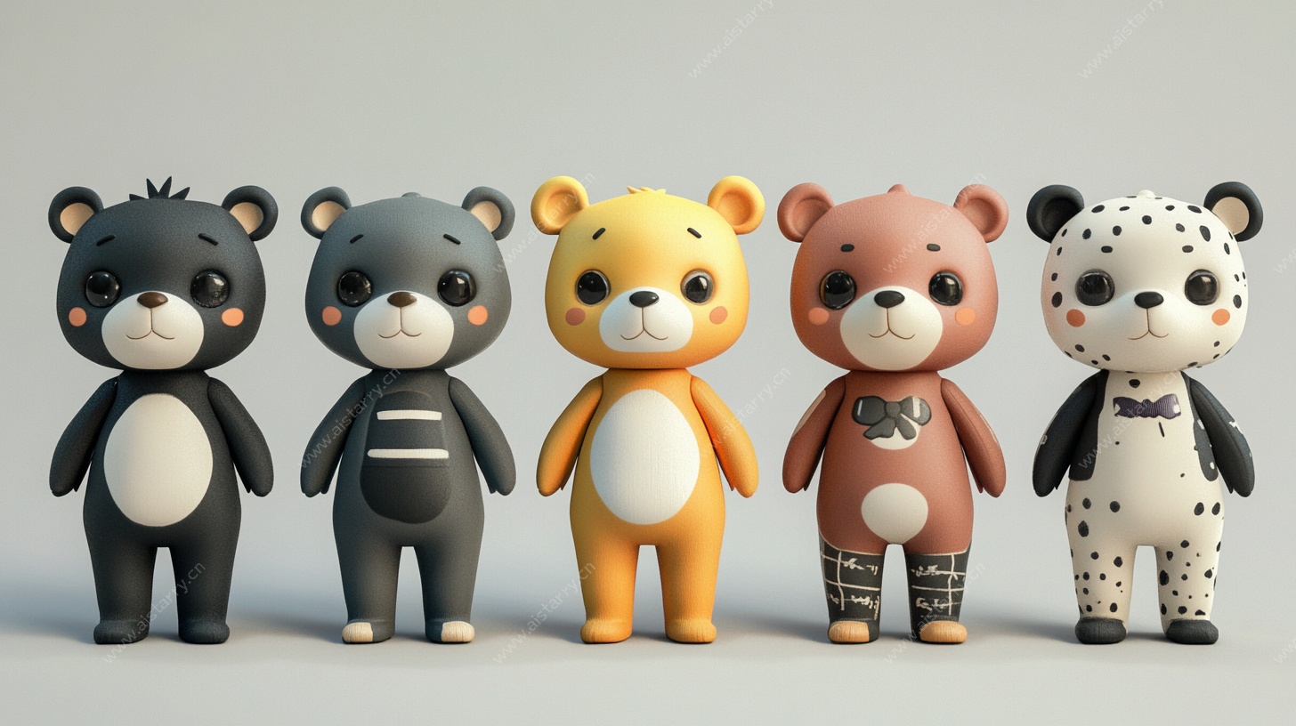 可爱小熊玩偶集合