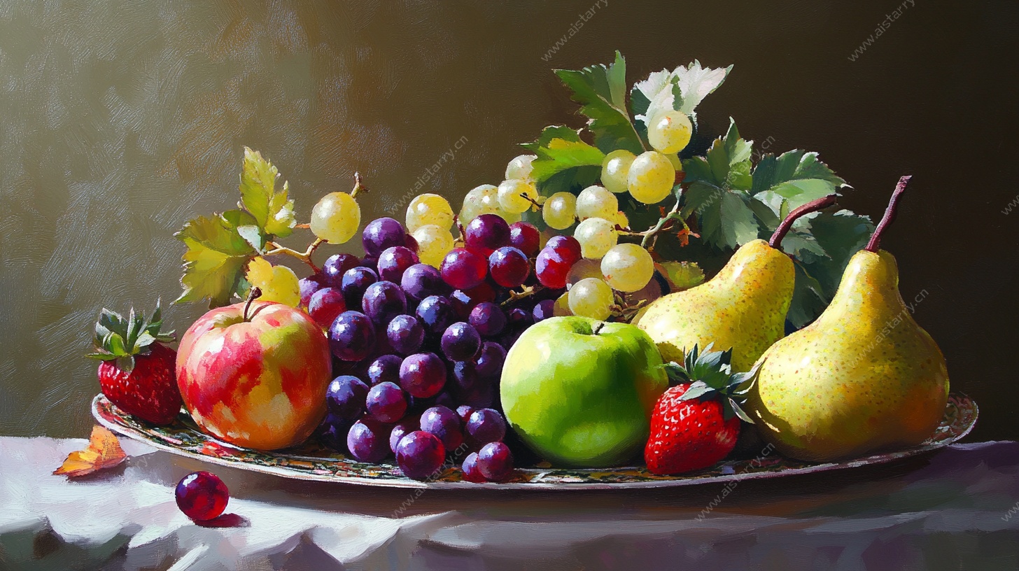 水果静物油画
