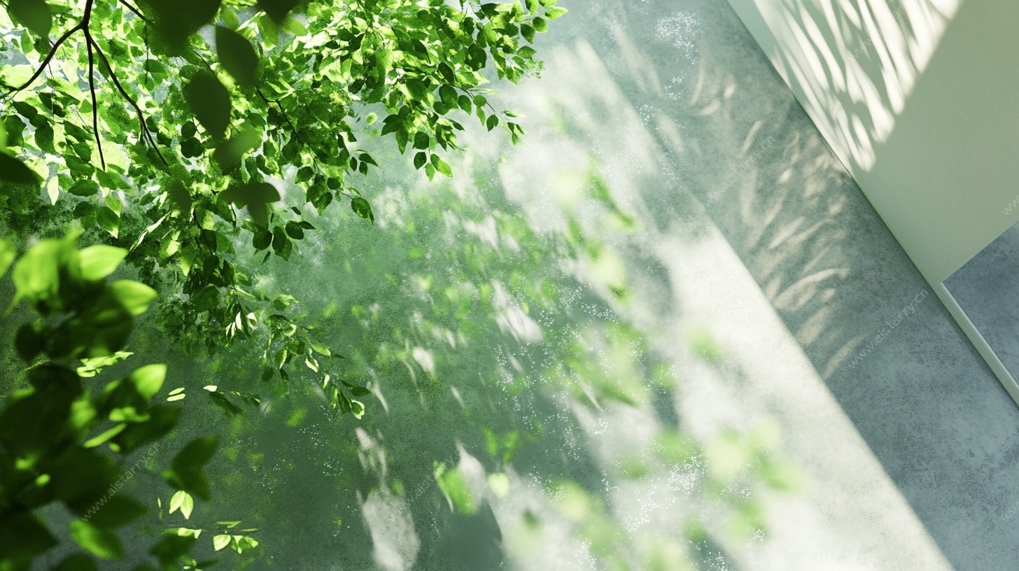 绿叶光影 自然清新画面