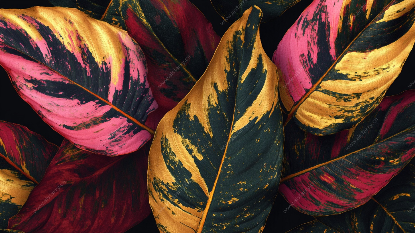 多彩斑斓的热带观叶植物