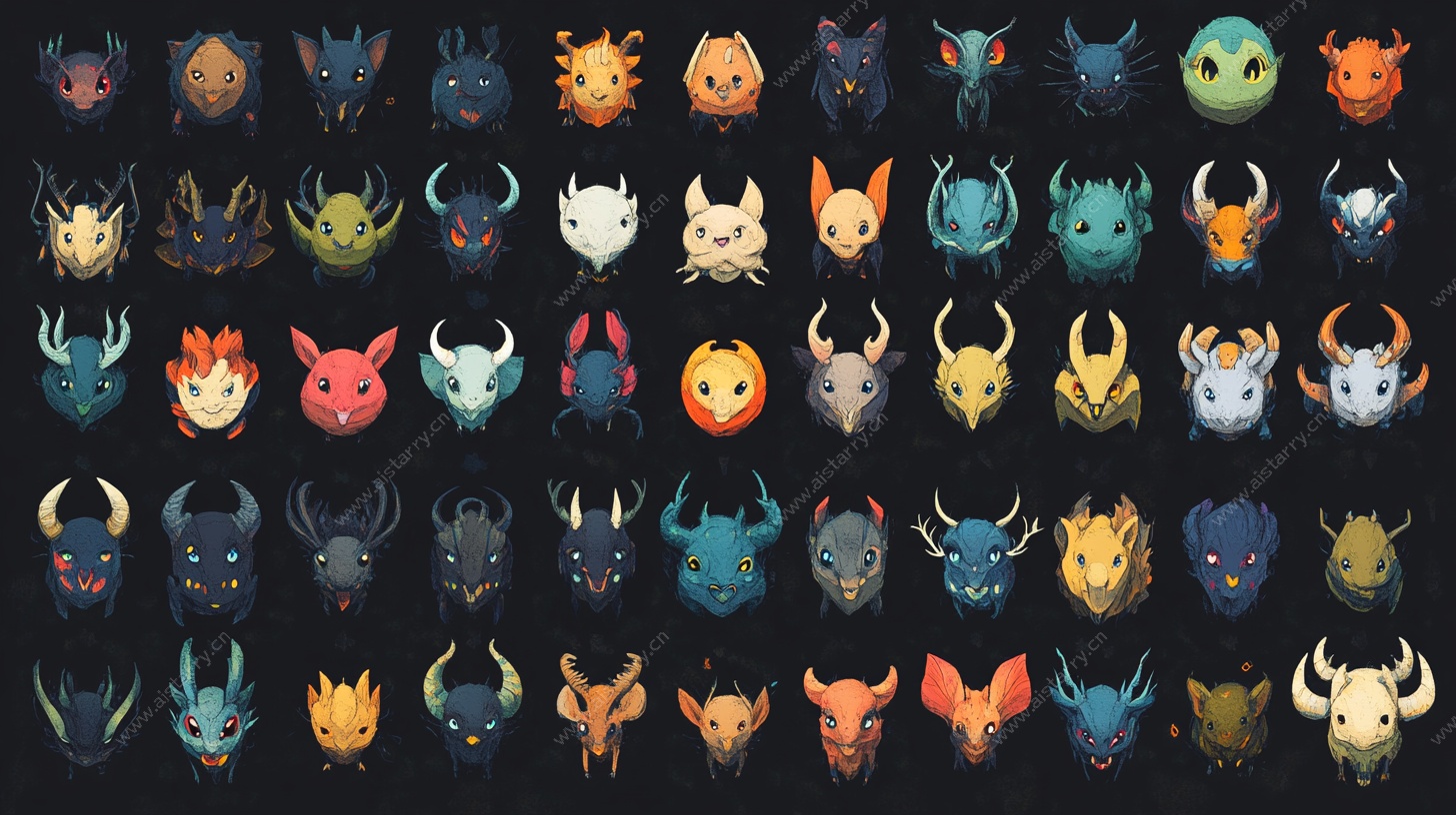 奇幻怪物头像集合