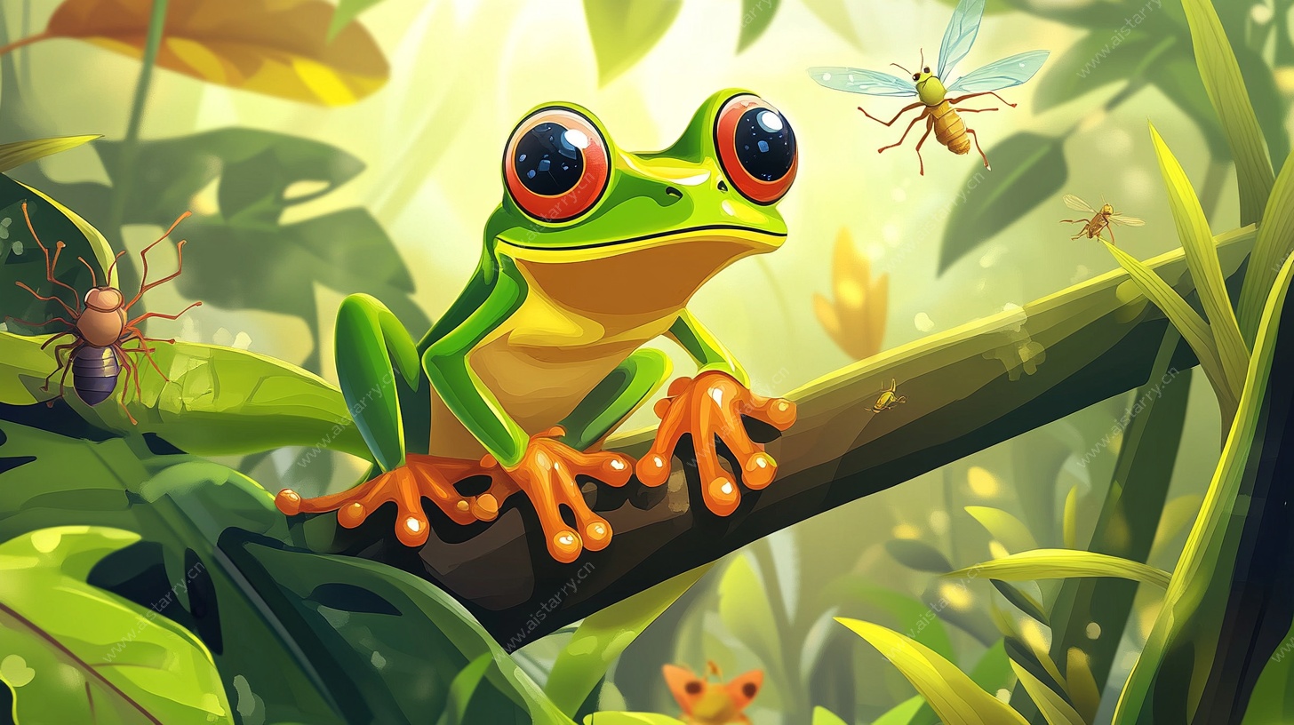 可爱青蛙的丛林奇遇