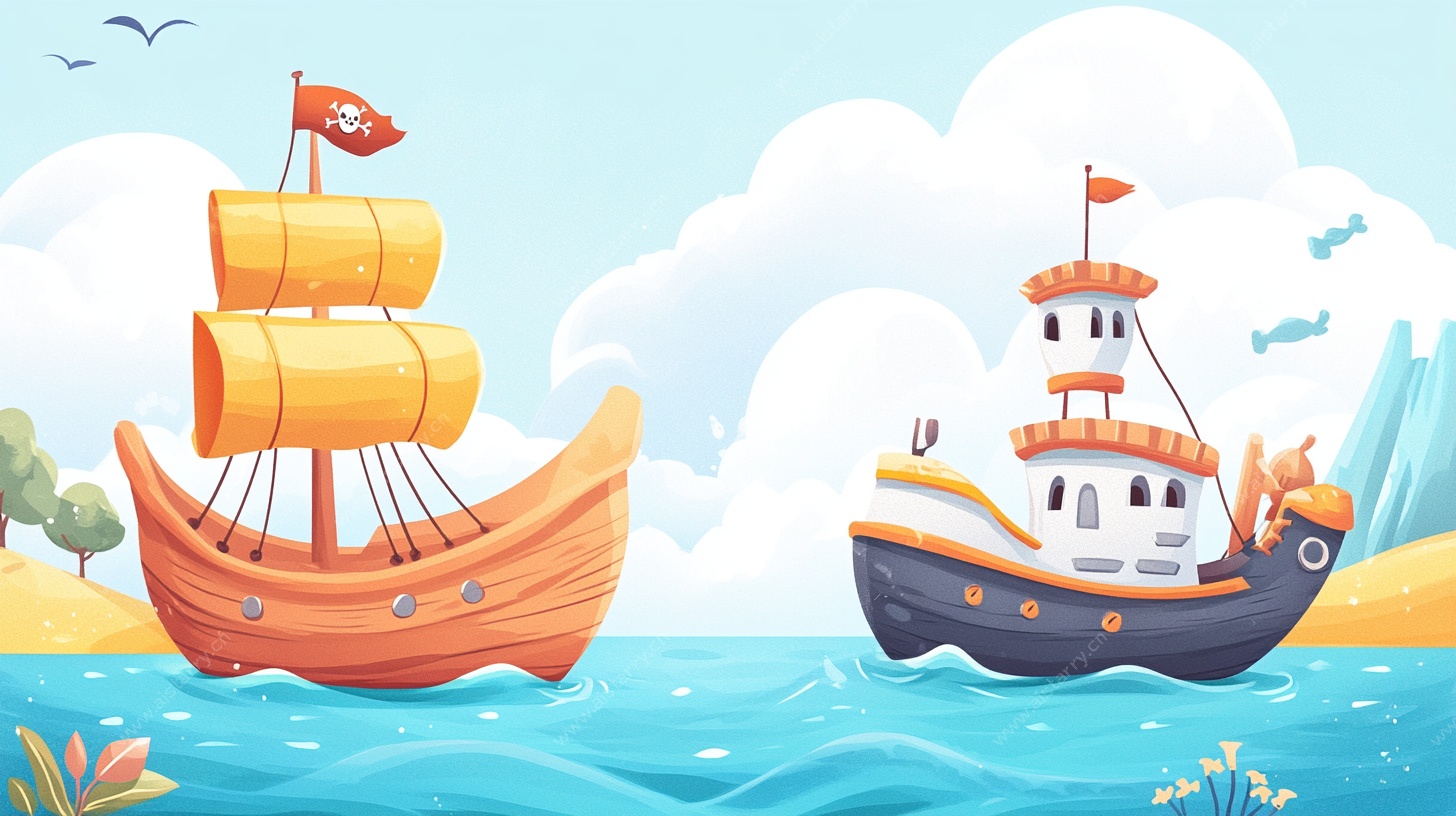 海上双船的奇幻冒险