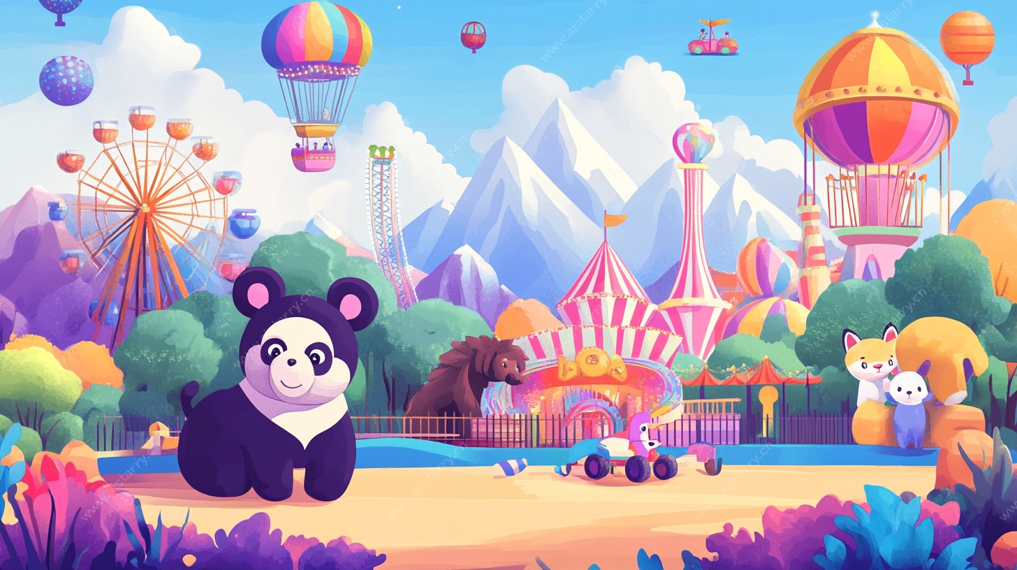 熊猫的梦幻游乐园之旅