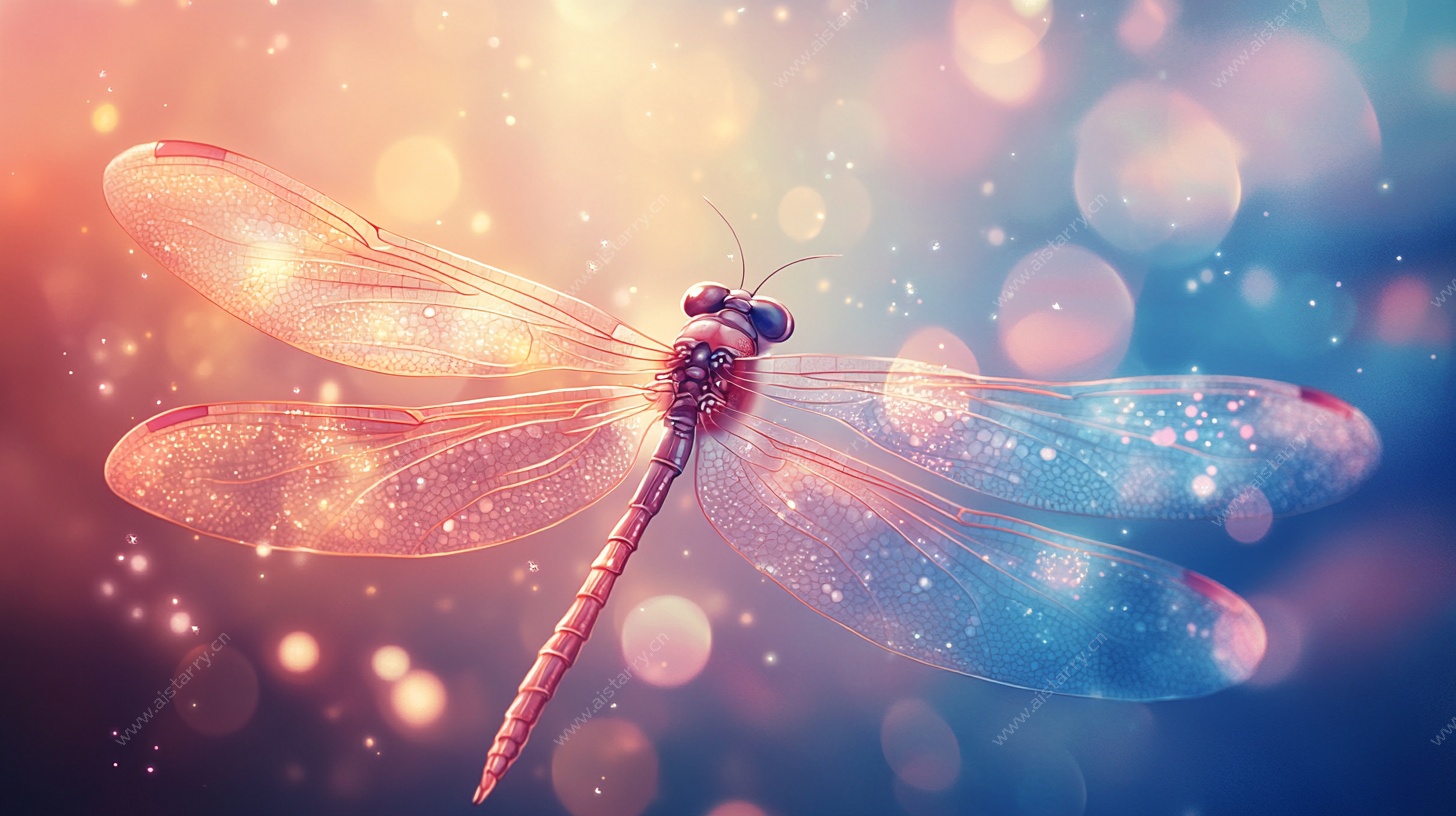 梦幻蜻蜓飞舞图