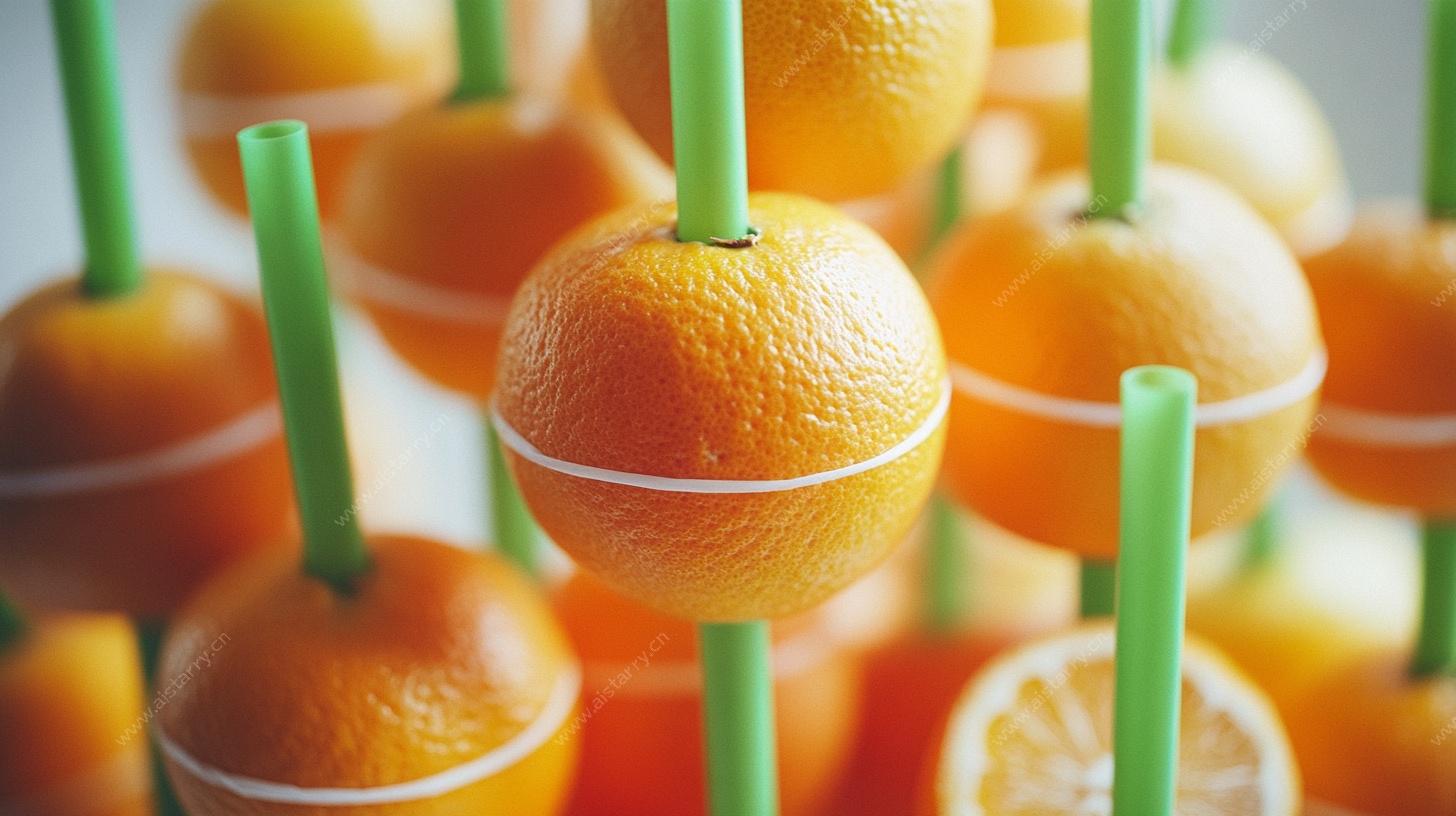 创意橙子串装饰