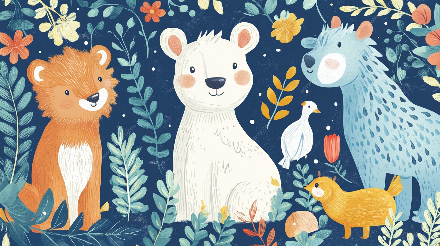 森林中的可爱动物们