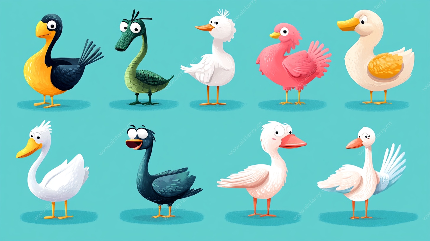 可爱卡通鸟类大集合