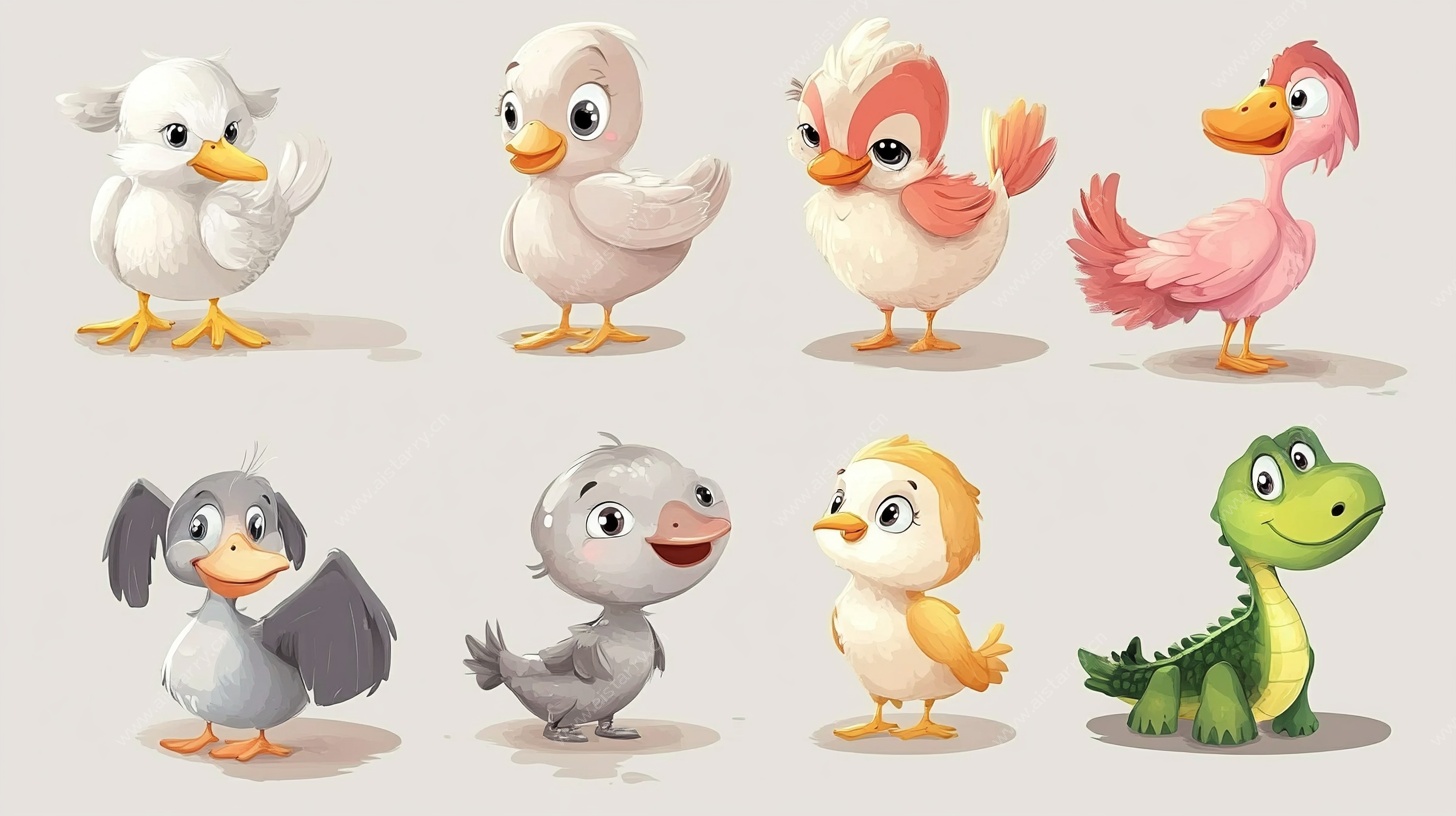 可爱卡通小动物集合