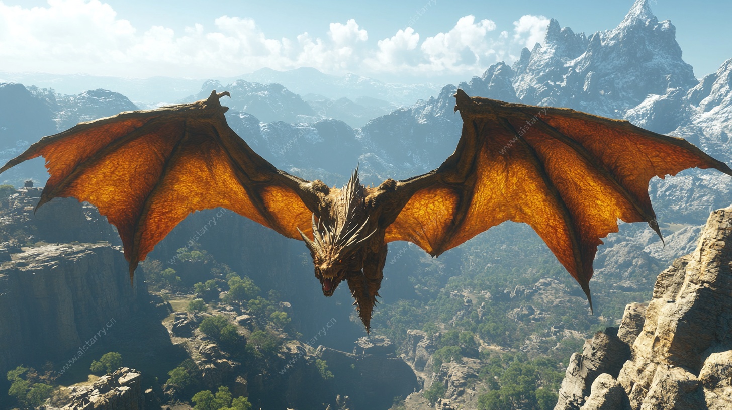 翱翔的奇幻巨龙