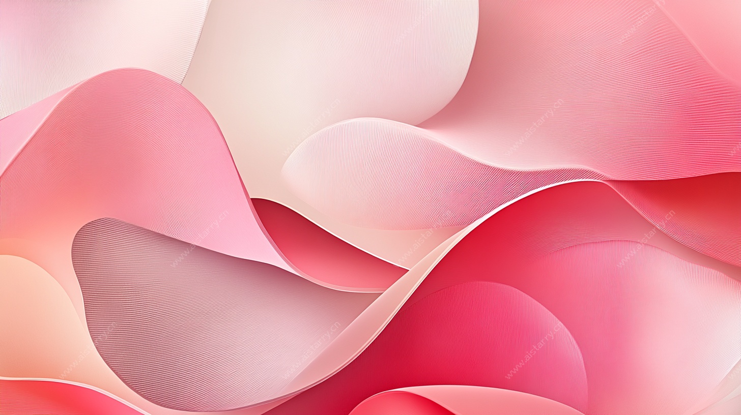 粉色渐变流动波浪背景图