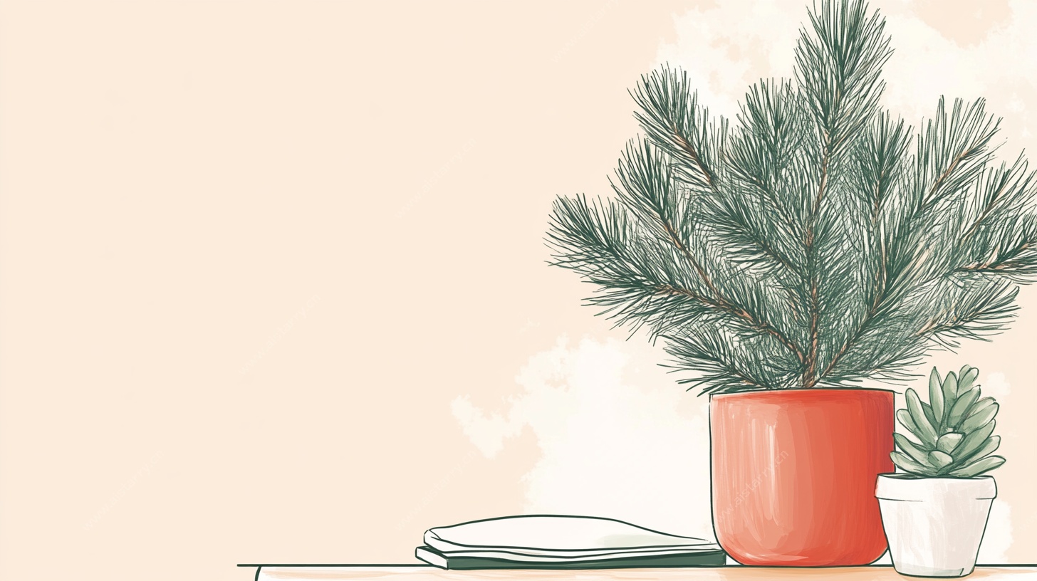 室内盆栽装饰画