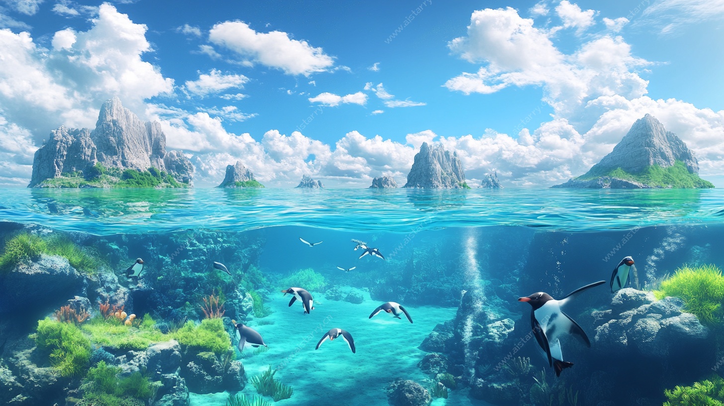 梦幻海底与天空景观