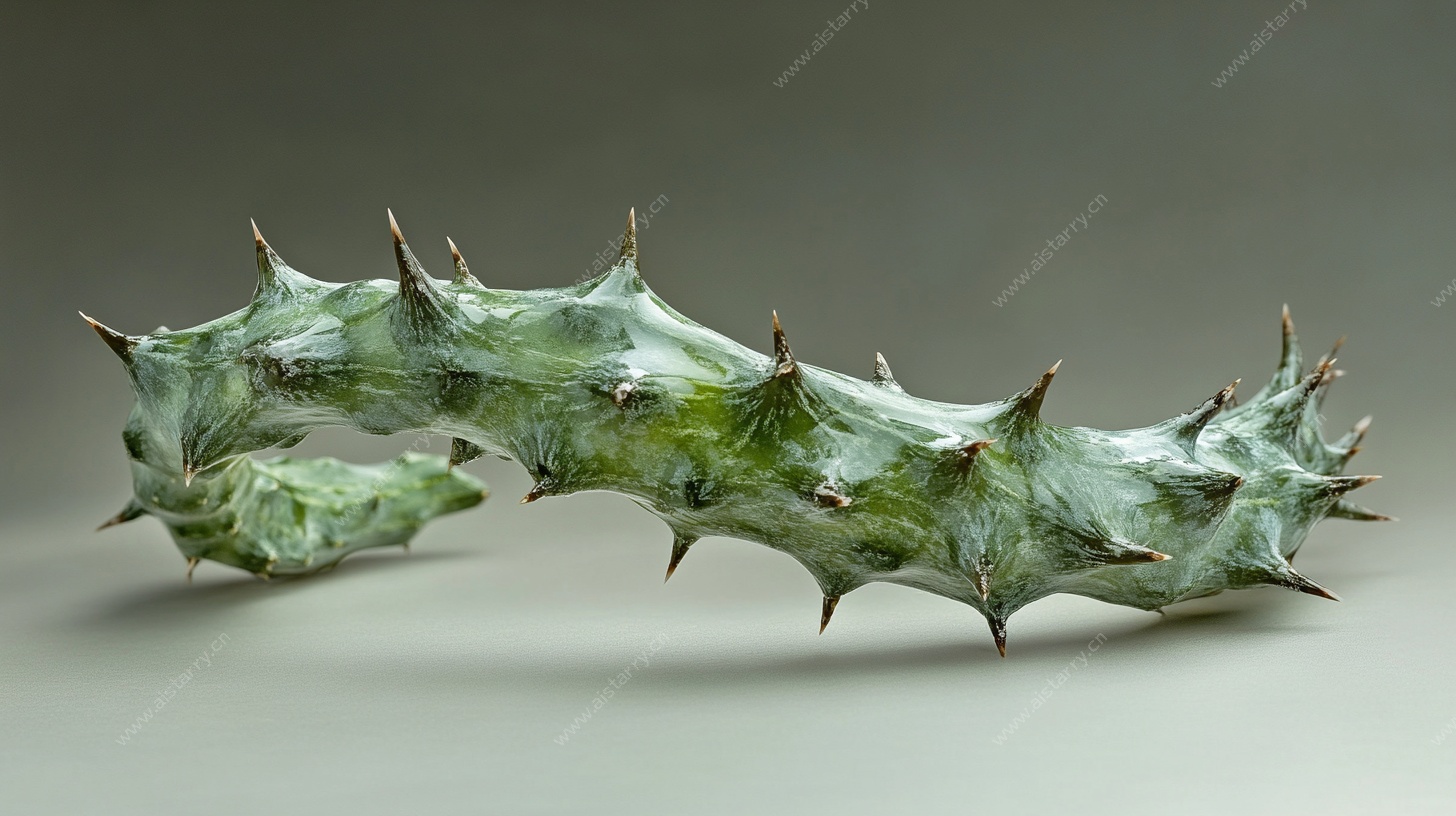 带刺的绿色植物标本