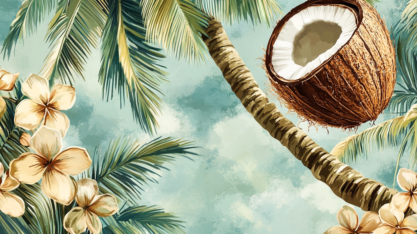 椰树繁花 夏日海滨风情