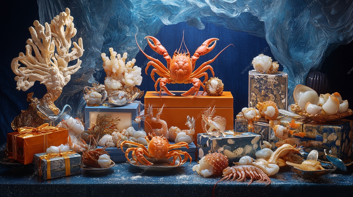 海洋宝藏主题装饰摆件展示