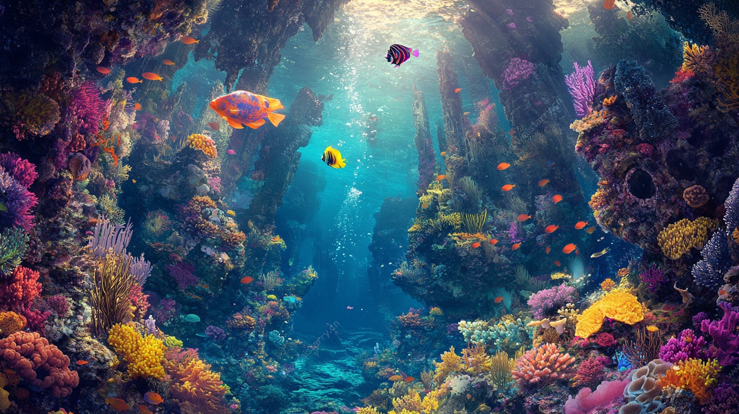 梦幻海底世界奇幻景象