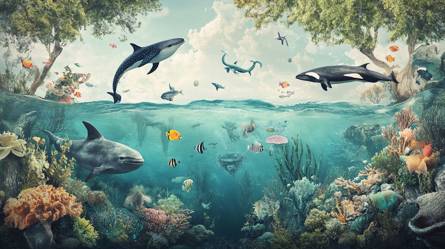 梦幻海底世界海洋生物图景