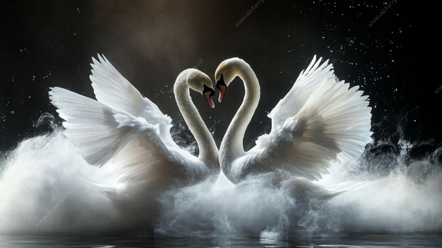 天鹅之爱 梦幻浪漫场景