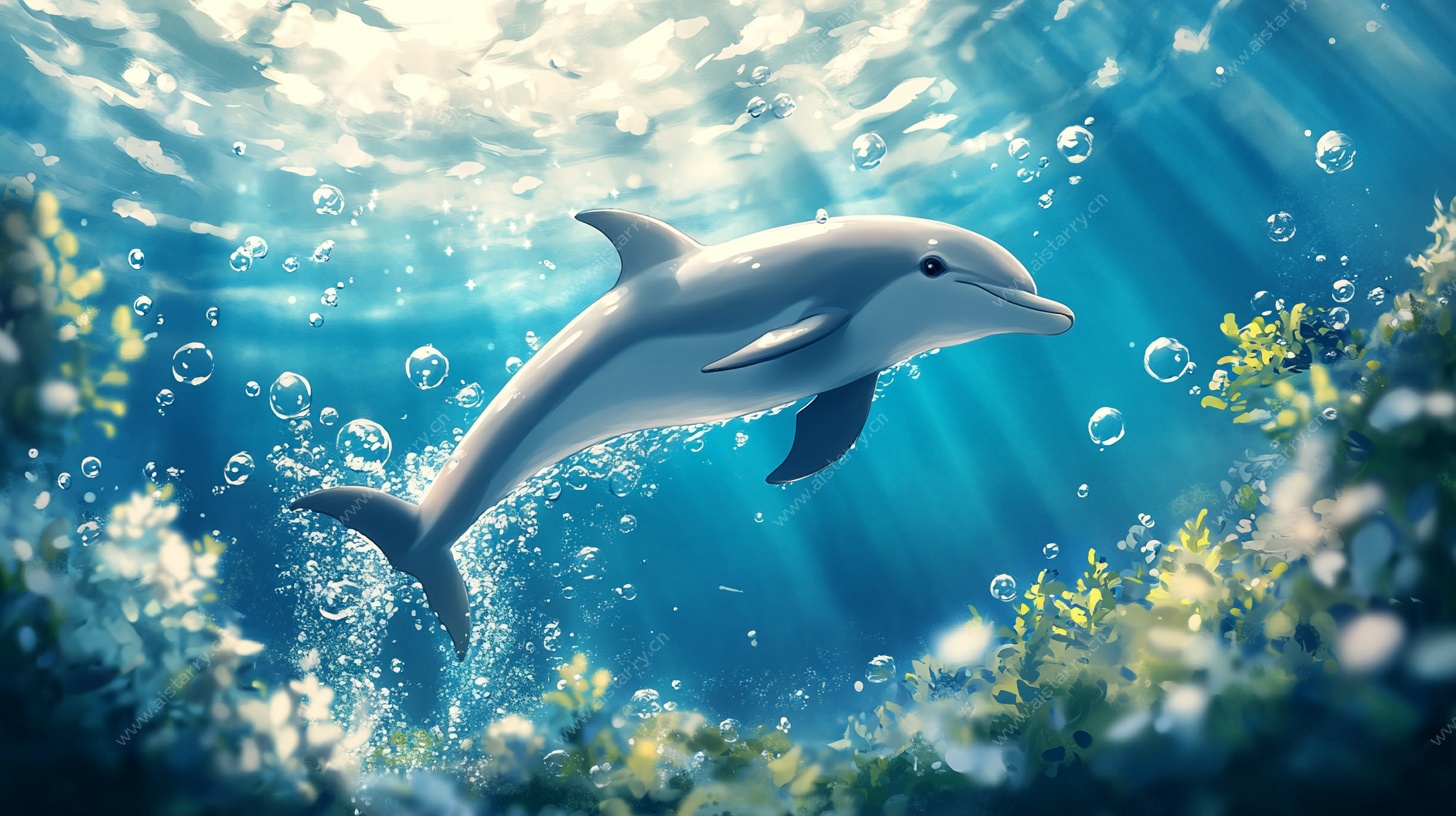 海洋中畅游的灵动海豚