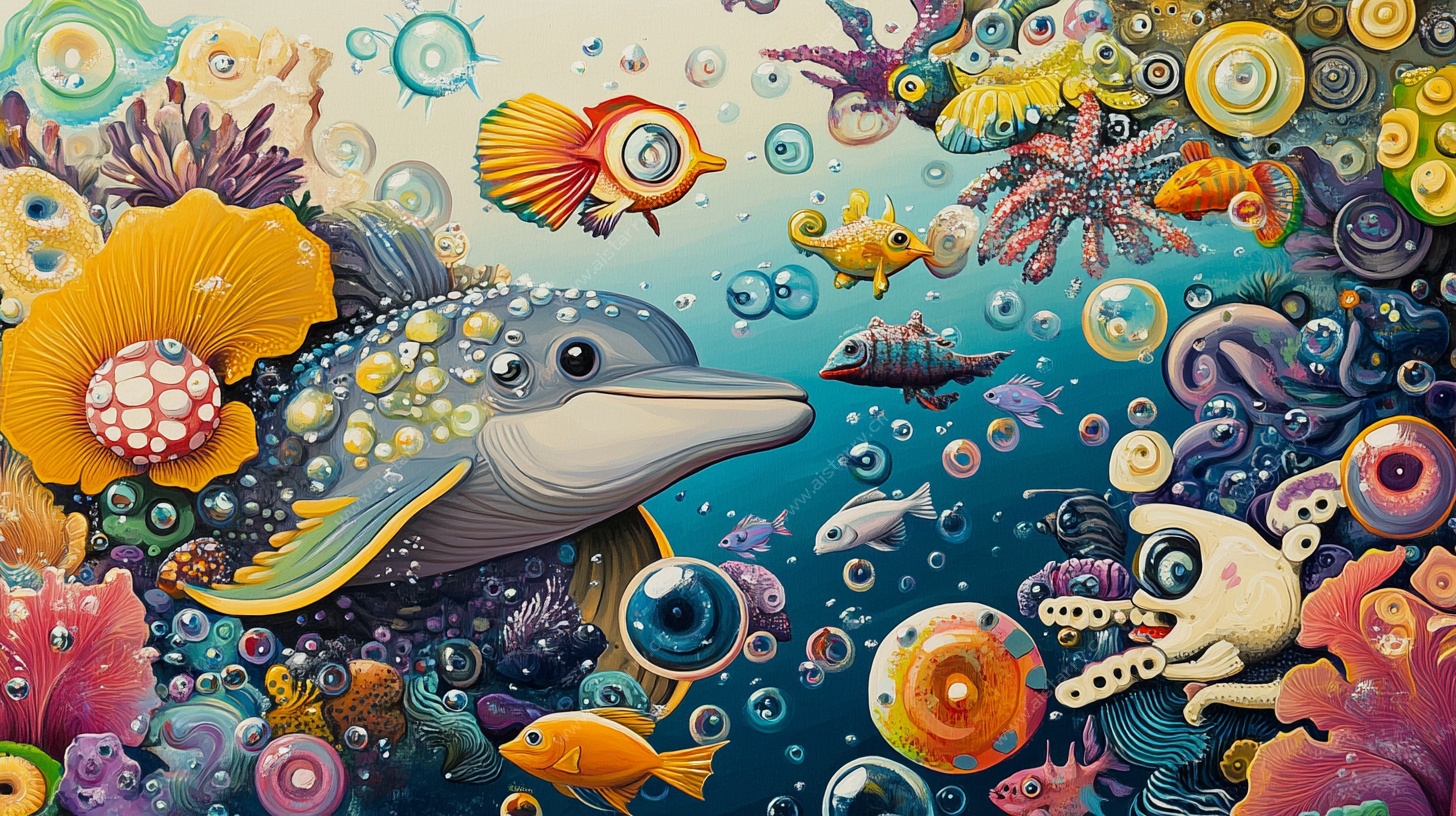 梦幻海底世界插画