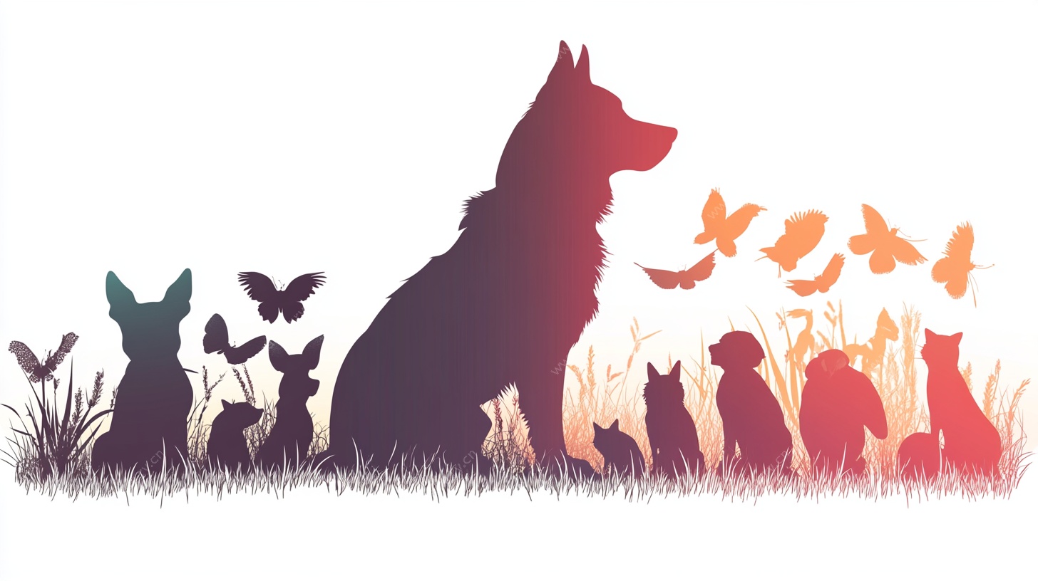 多彩宠物群像 温馨画面