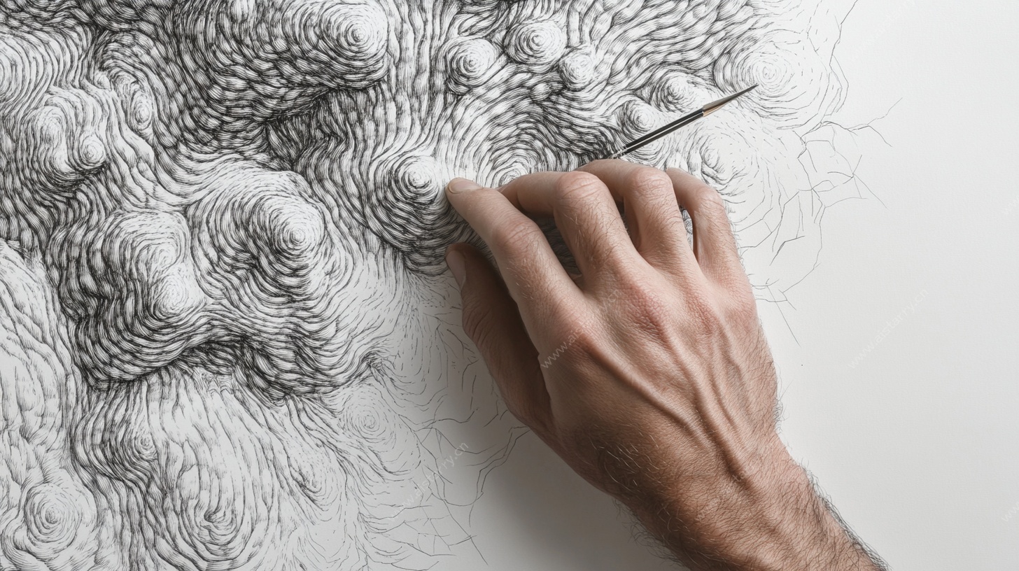 手绘立体纹理创作瞬间