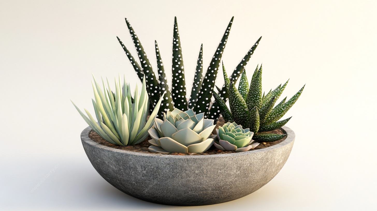 多肉植物盆栽组合