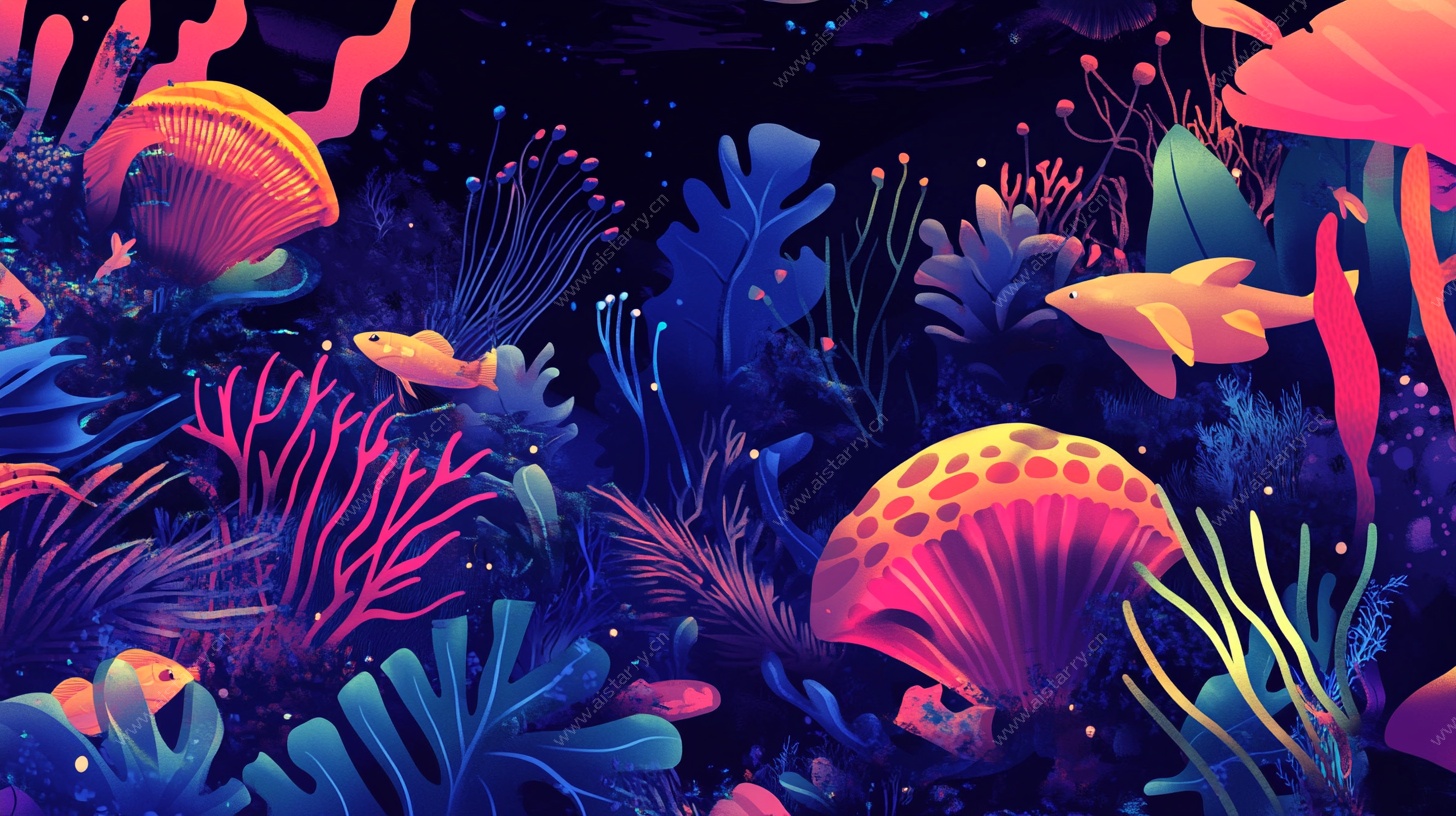 梦幻海底世界插画