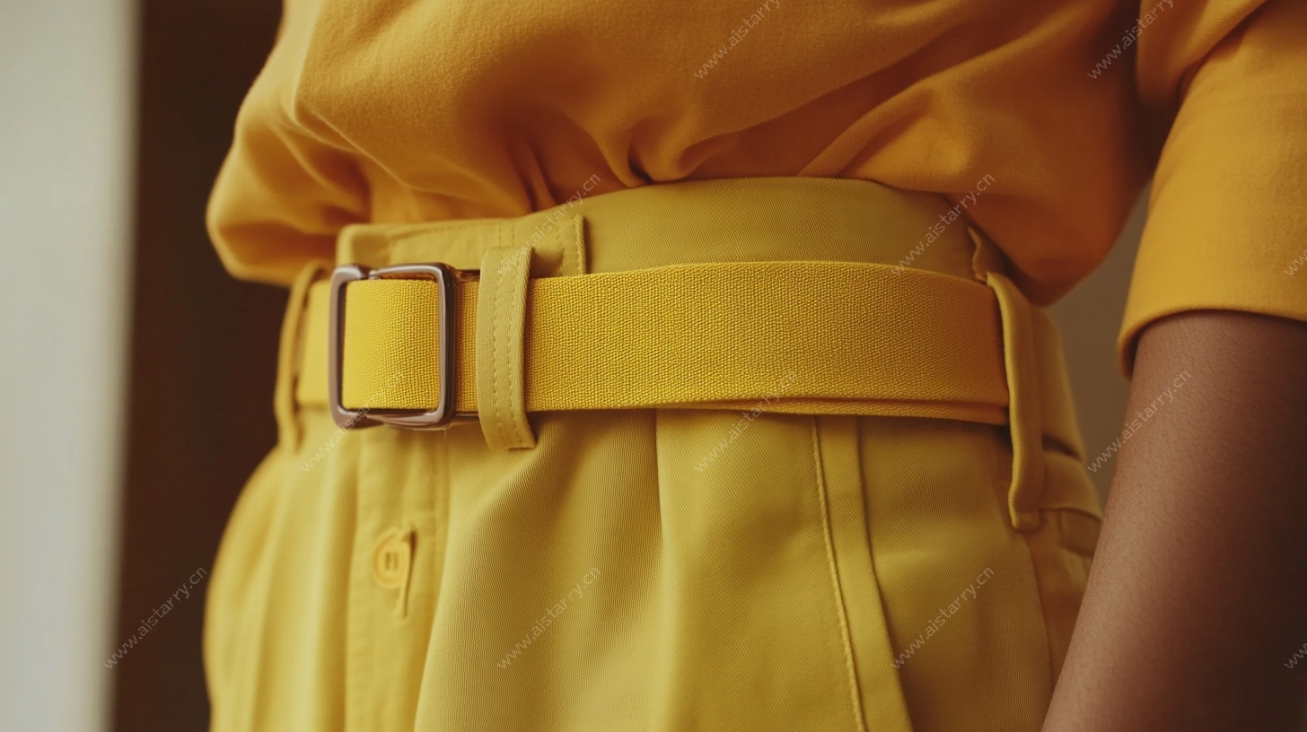 黄色腰带搭配时尚服饰