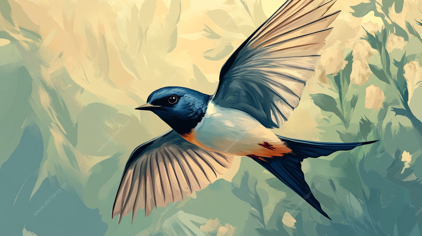 飞翔的燕子 自然之美