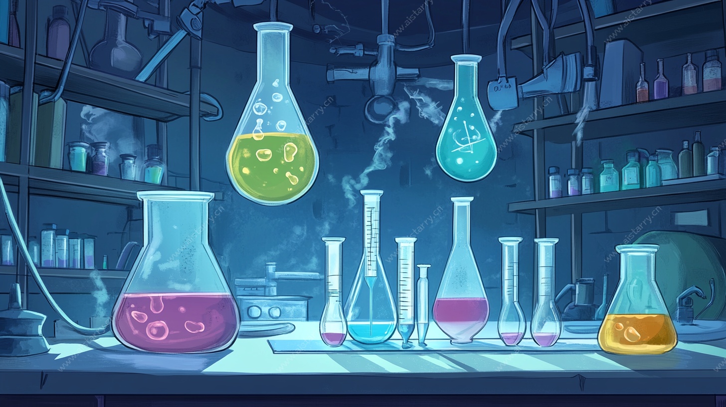 梦幻实验室的多彩实验器具