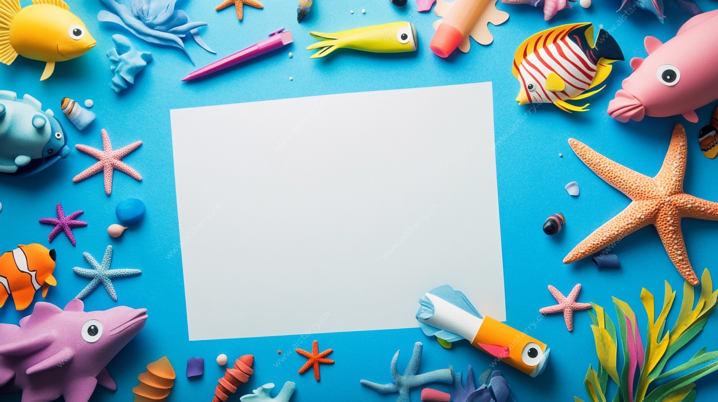 海洋主题装饰 空白创意背景