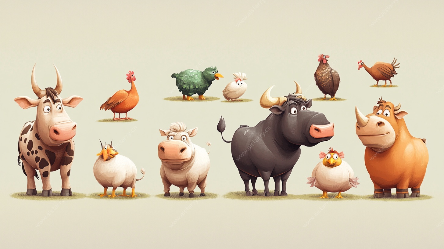 可爱农场动物大集合