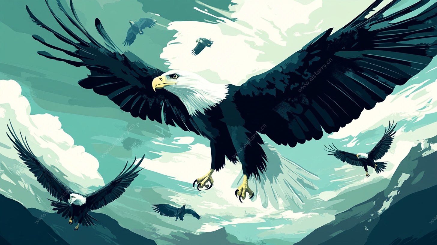 翱翔天际的雄鹰