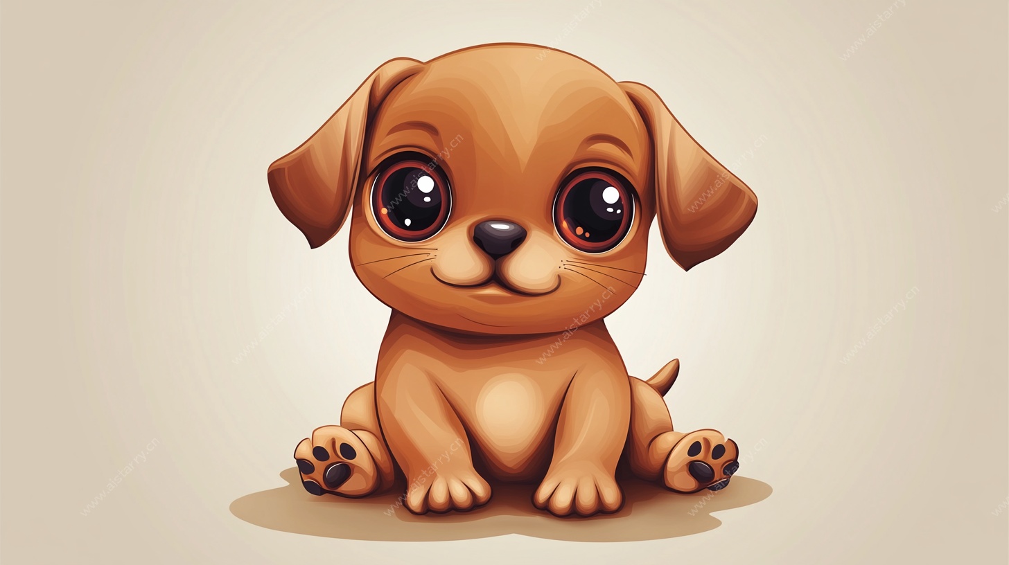 可爱小狗卡通形象