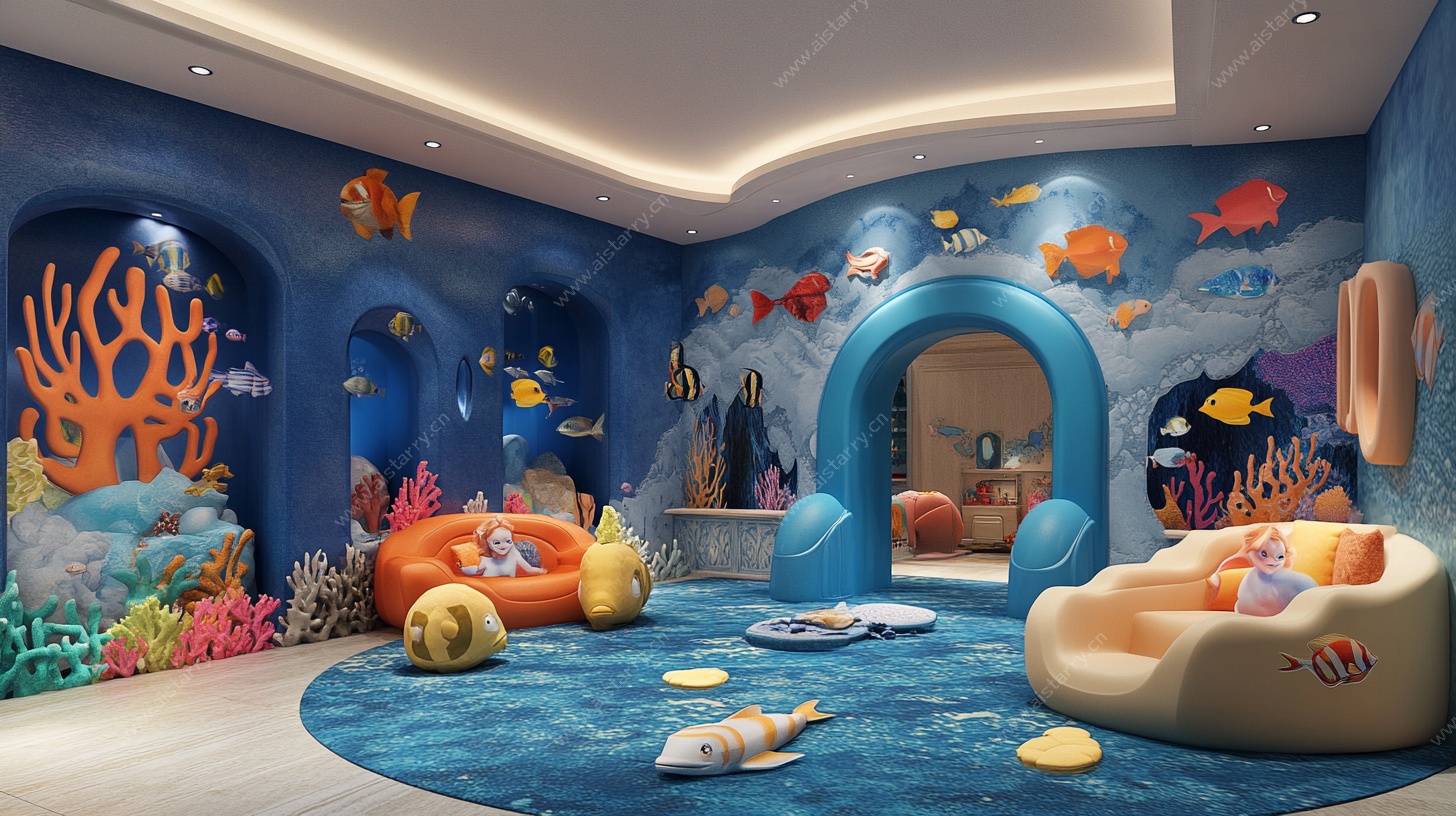 海底主题儿童房梦幻空间