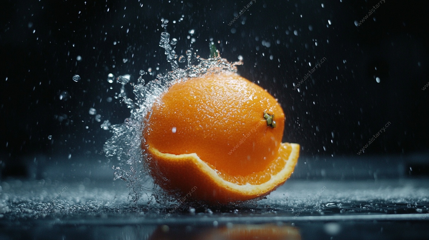 橙子飞溅瞬间