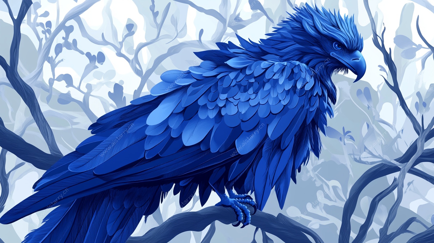 蓝色幻羽鹰