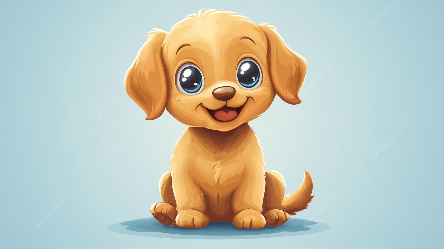 可爱小狗卡通形象