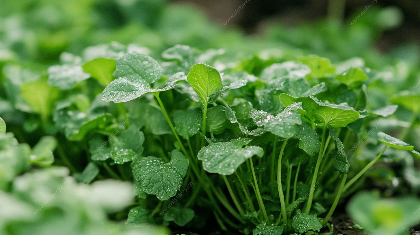 鲜嫩的绿叶蔬菜