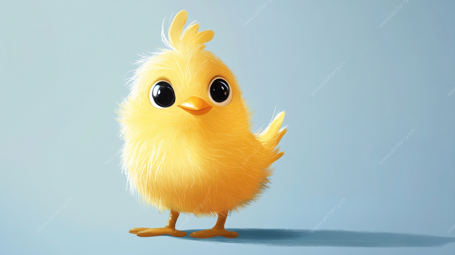 可爱小黄鸡 萌态十足