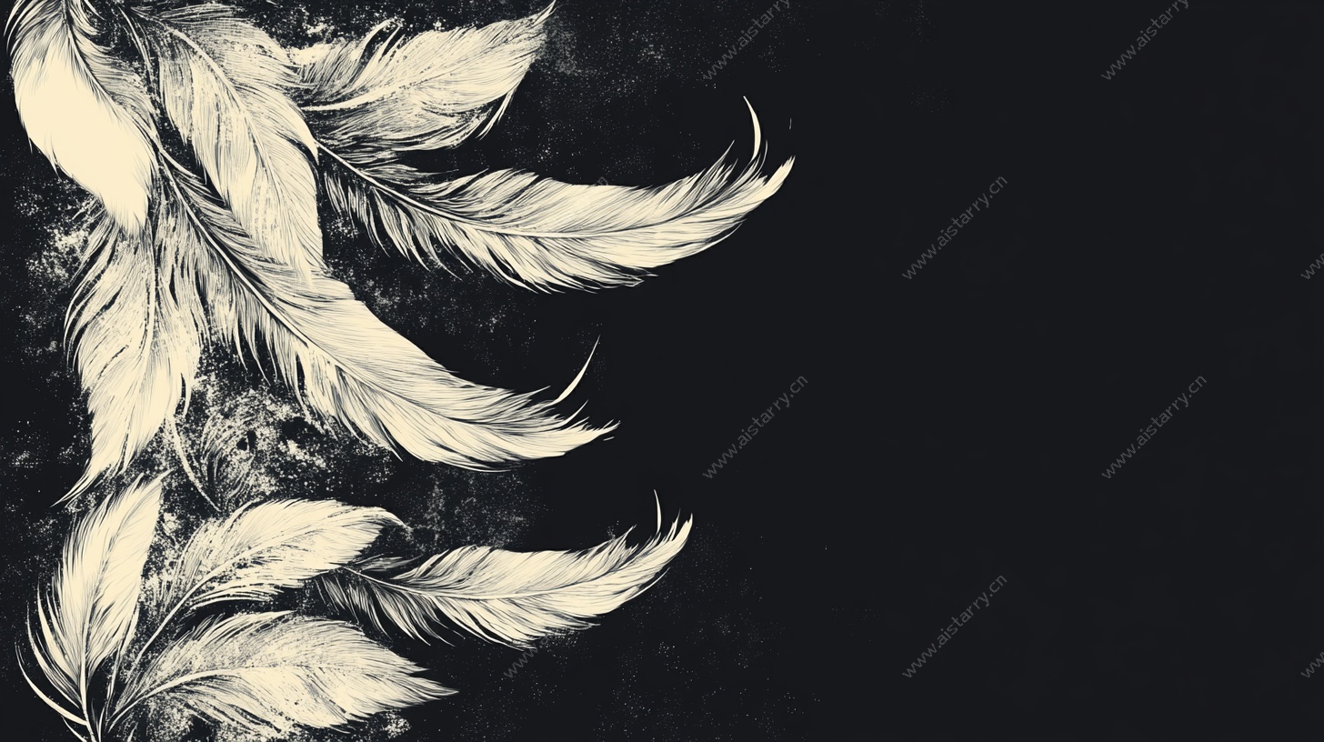 优雅羽毛背景图